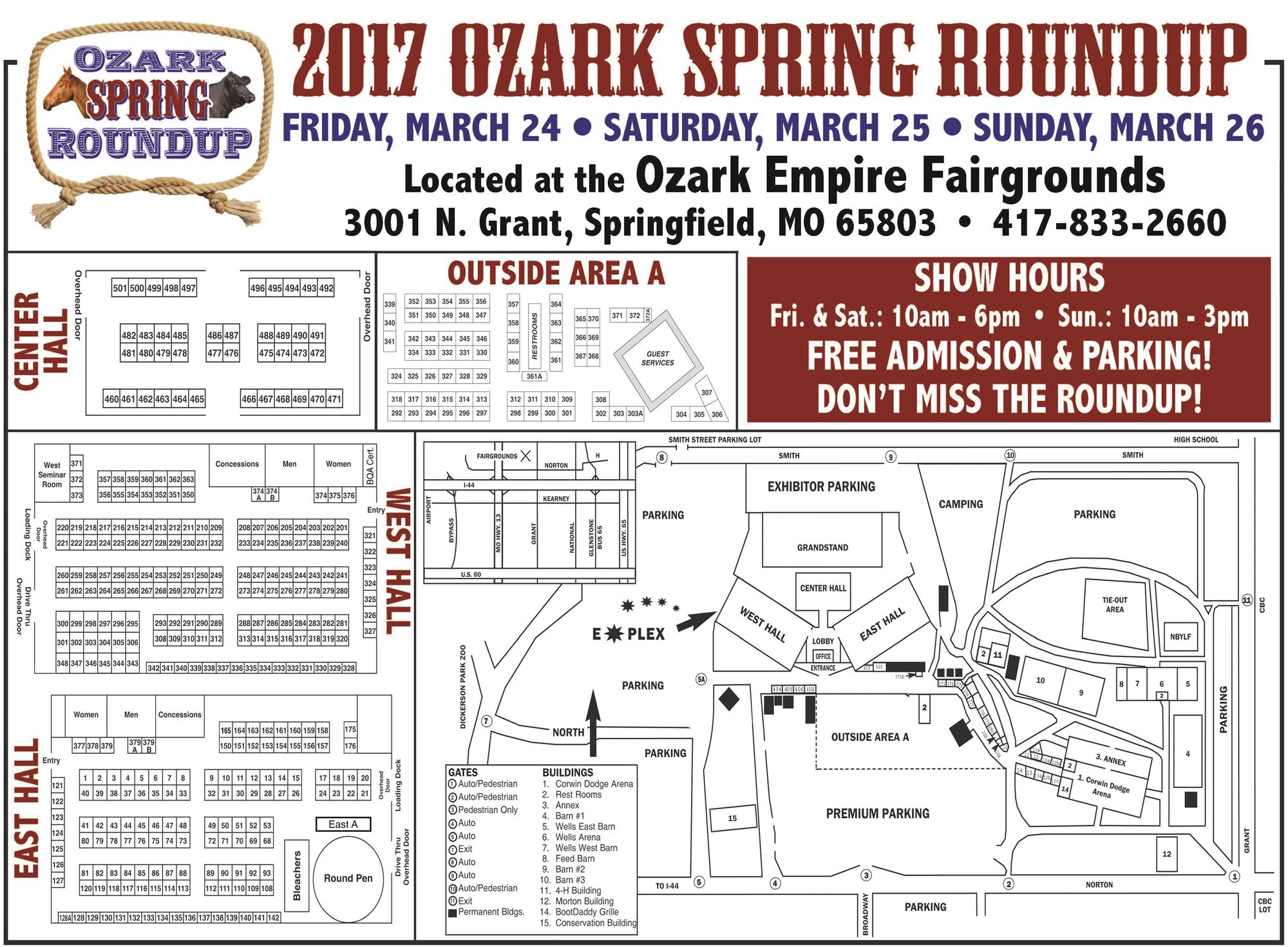 Visit us at Ozark Spring Roundup in Springfield, MO March 2426, 2017